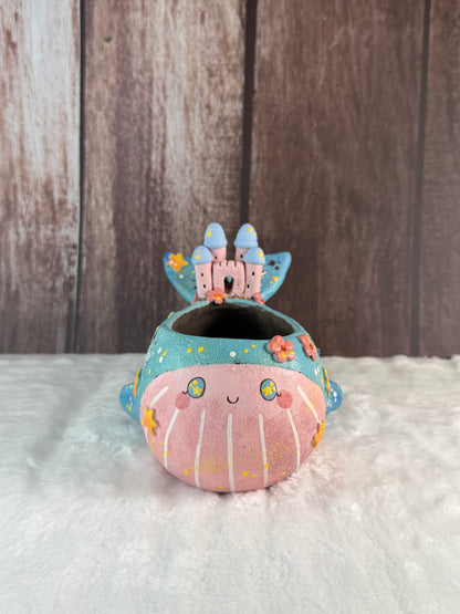 VITA Magical Whale Castle Planter (Blue)