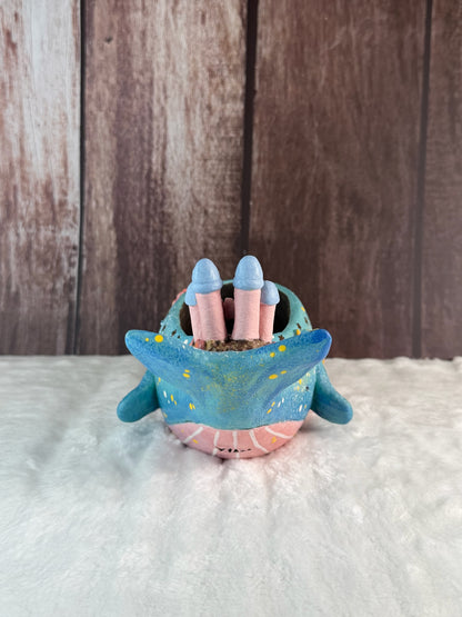 VITA Magical Whale Castle Planter (Blue)