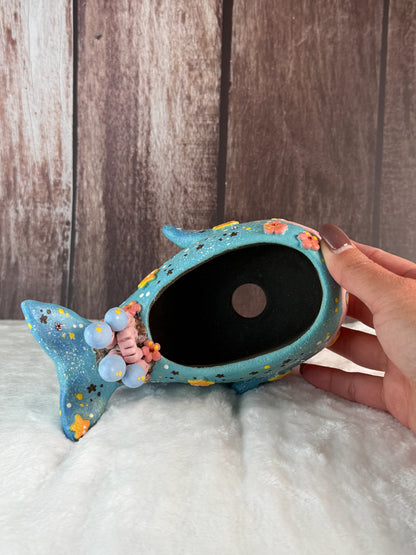 VITA Magical Whale Castle Planter (Blue)