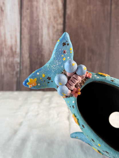 VITA Magical Whale Castle Planter (Blue)