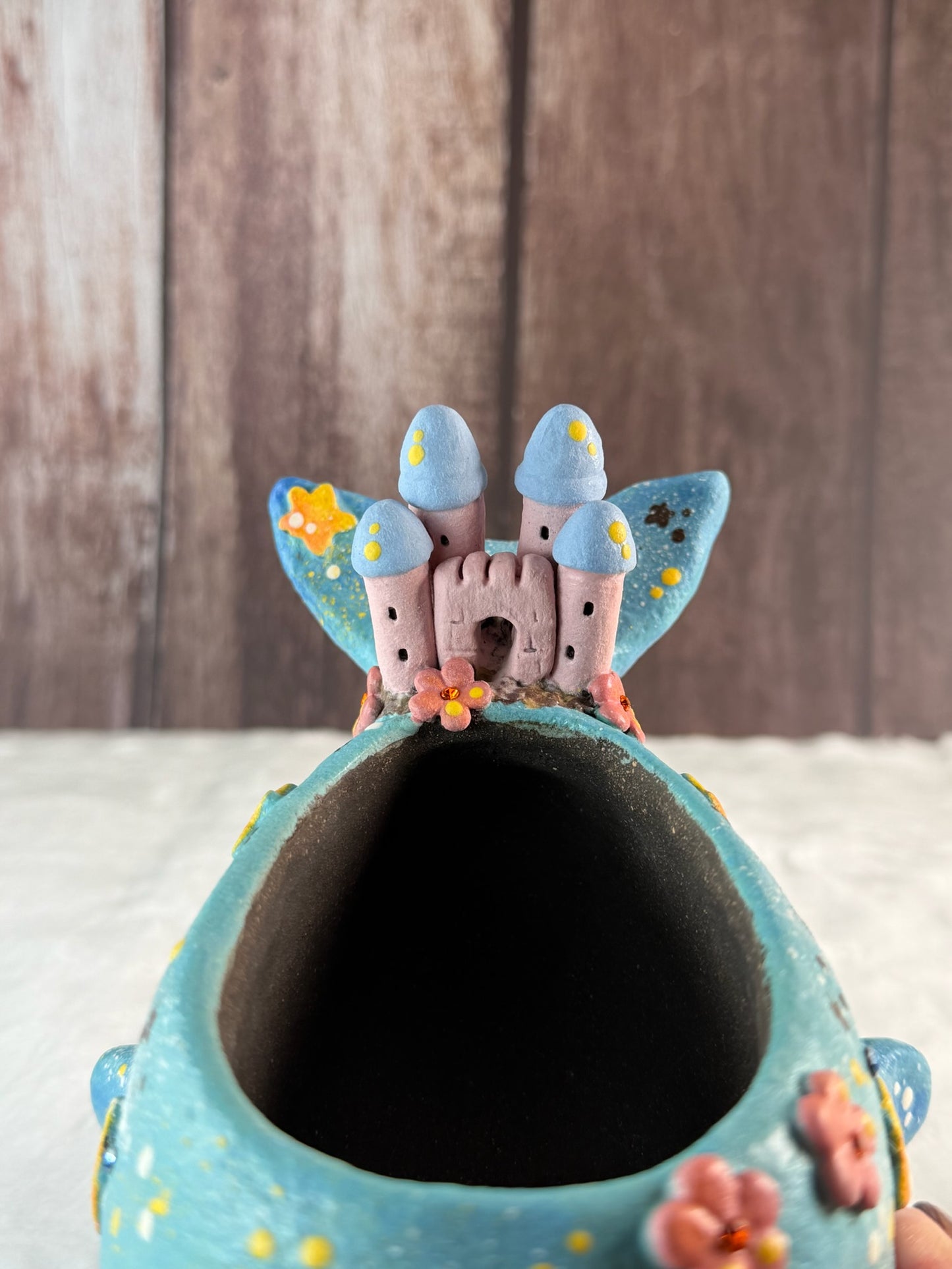 VITA Magical Whale Castle Planter (Blue)