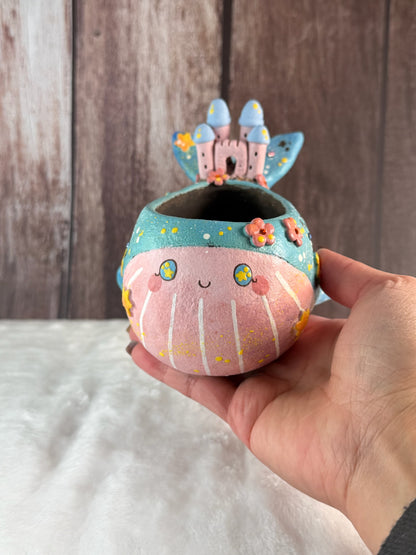 VITA Magical Whale Castle Planter (Blue)