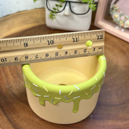 Strawberry Matcha Ice Cream Bowl Planter