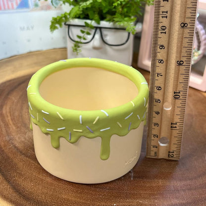 Strawberry Matcha Ice Cream Bowl Planter