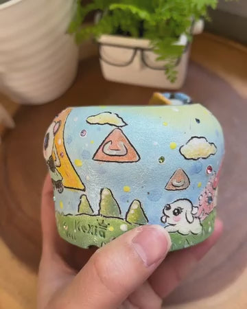Rainbow Panda Joy Planter