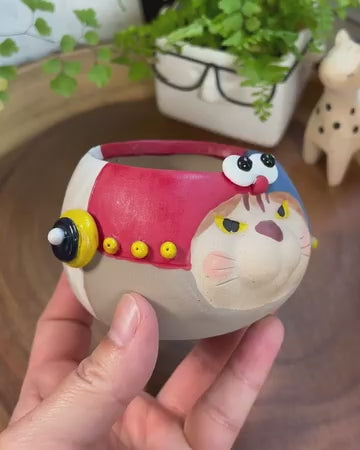Space Fighters in Disguise- Cat Series Planter