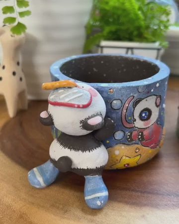 Rainbow Panda Joy Planter